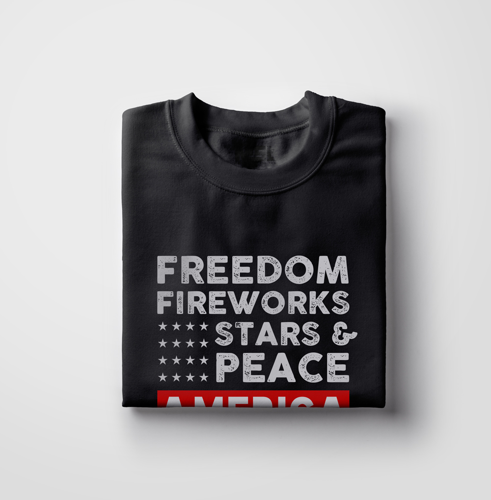 Freedom USA men casual t-shirt